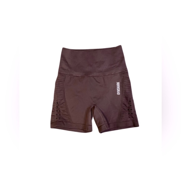 Gymshark XS Brown Spandex Shorts - Picture 1 of 3